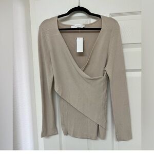 Astr The Label - Front crossover sweater